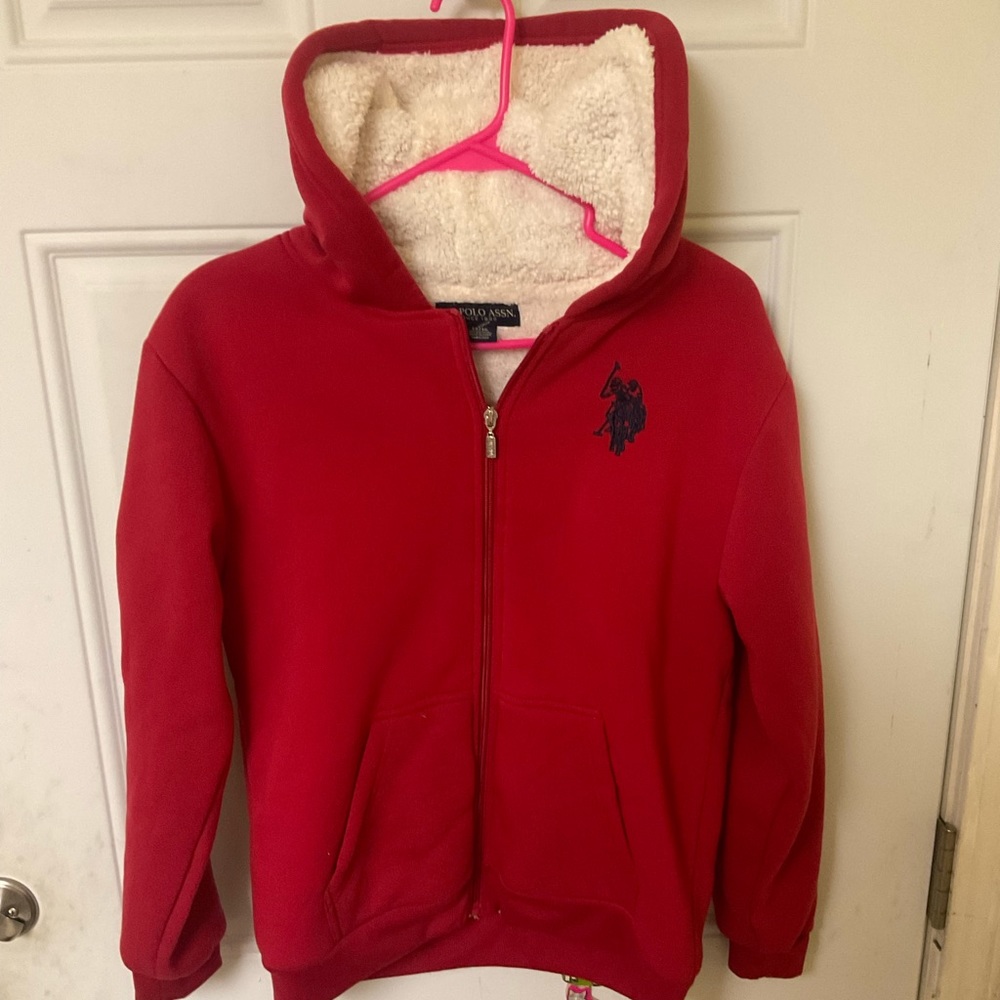 Polo Sherpa Lined Full Zip Hoodie
